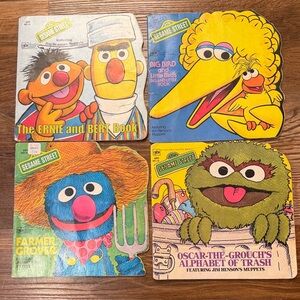 Sesame Street Vintage A Golden Shape Book Set